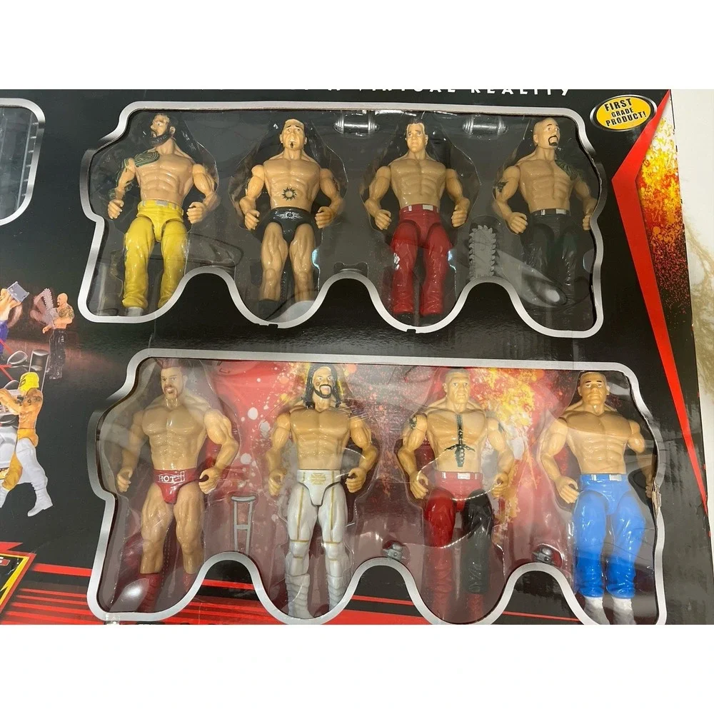 Hot Blood Wrestling Ultimate Warrior Action Figures With Wrestling  Ring New
